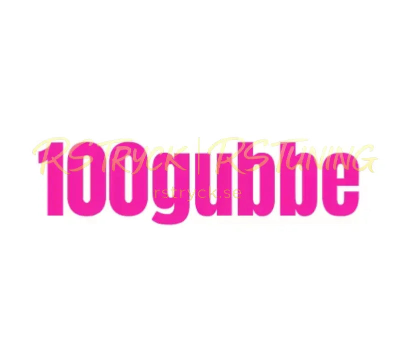 Dekal | "100gubbe" RSTryck