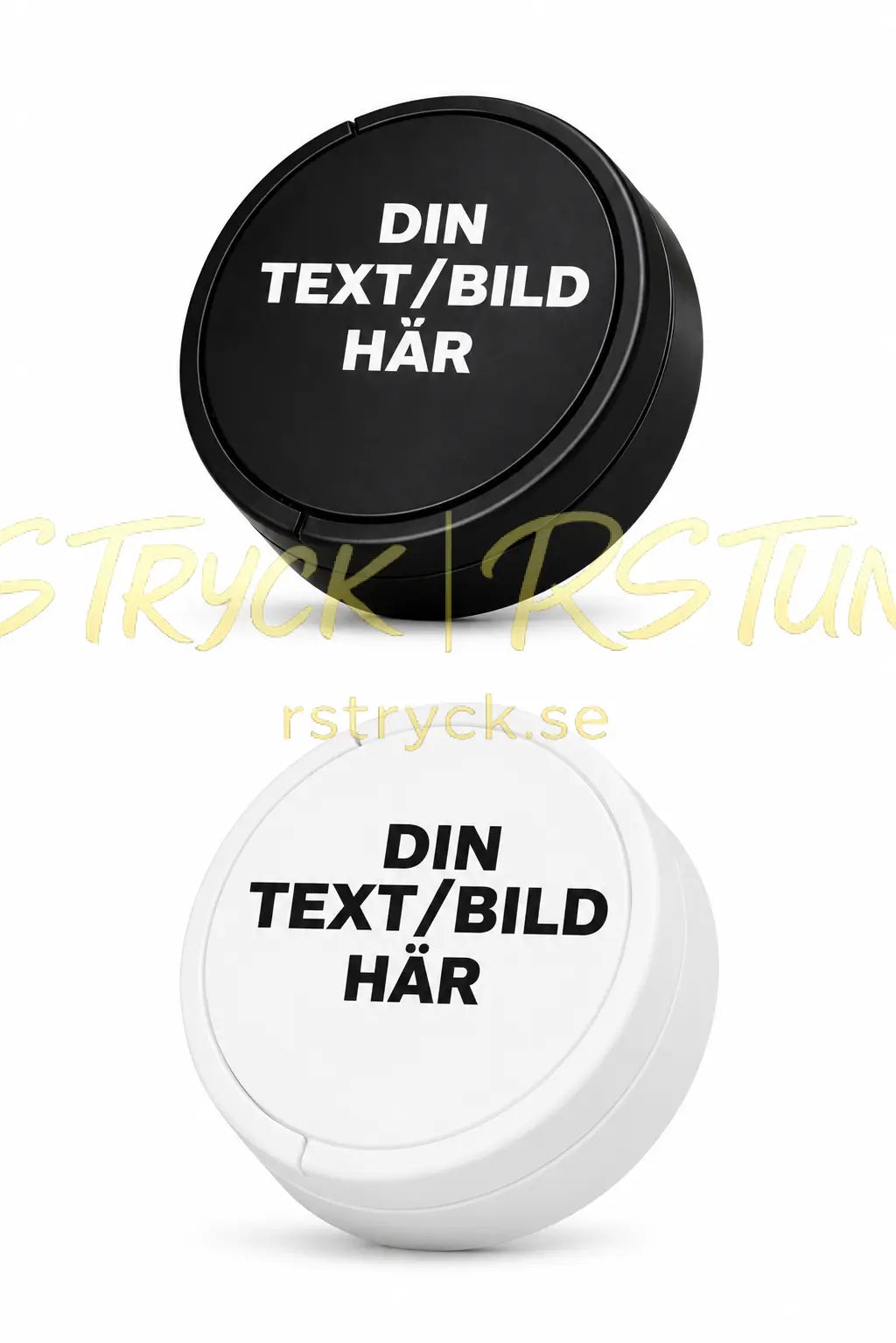 Snusdosa - Din Egen Design Svart/Vit (kopia) RSTryck