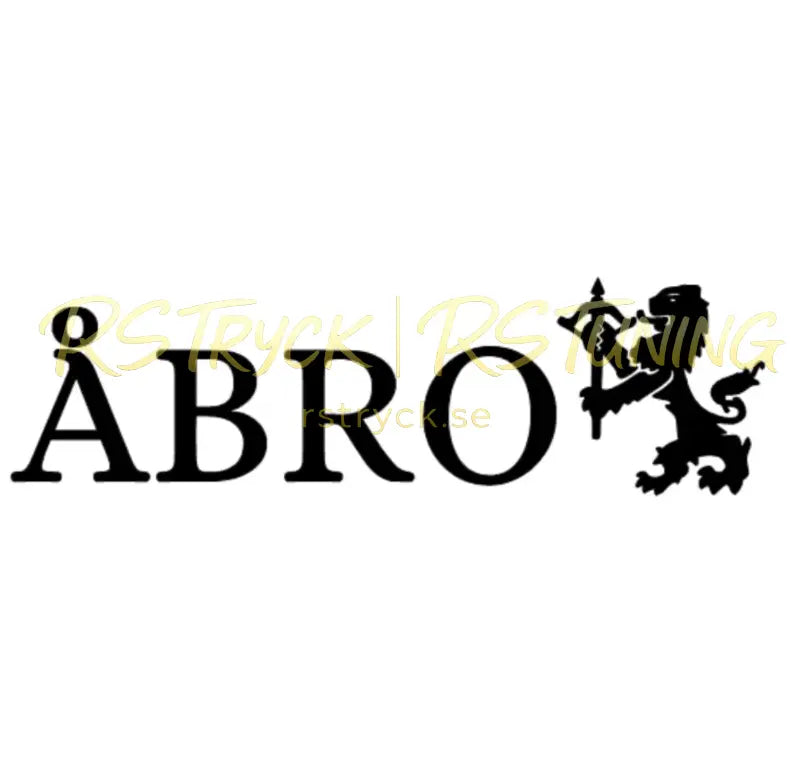 Dekal | "Åbro" RSTryck