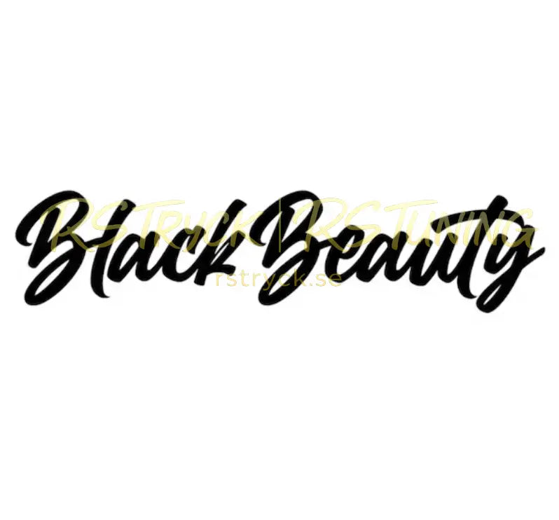 Dekal | "Black beauty" RSTryck