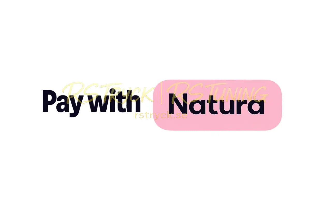 Dekal | "Pay with natura" RSTryck