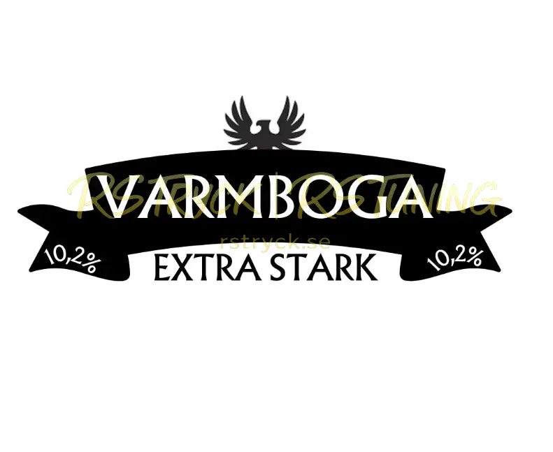 Dekal | "Varmboda, Extra stark" RSTryck