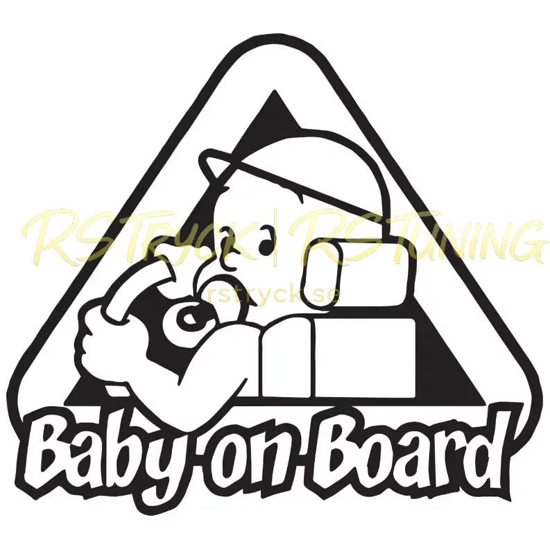 Dekal | "Baby on board" RSTryck