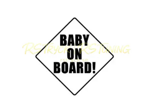 Dekal | "Baby on board!" RSTryck