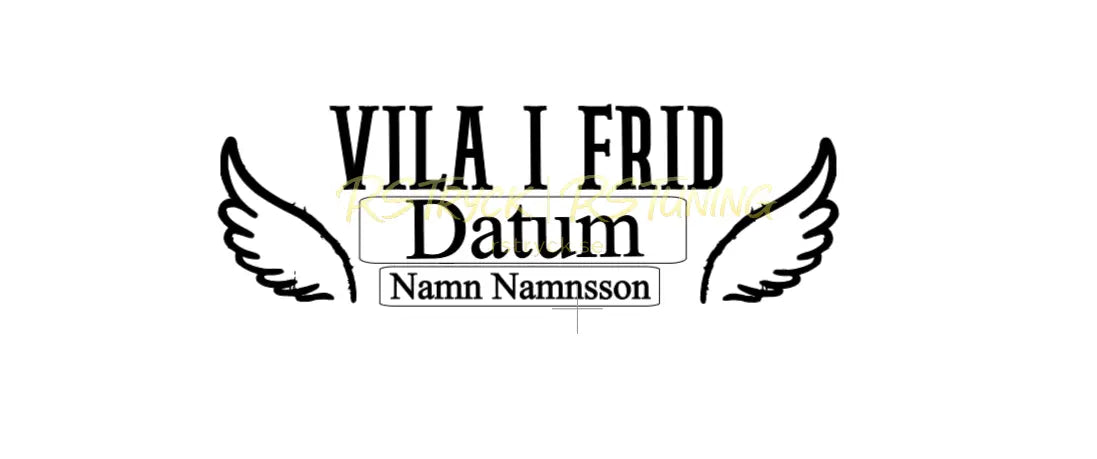 Dekal | "VILA I FRID" RSTryck