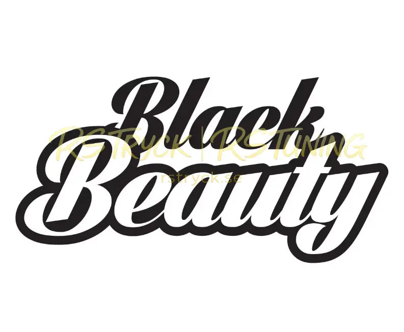 Dekal | "Black Beauty" RSTryck