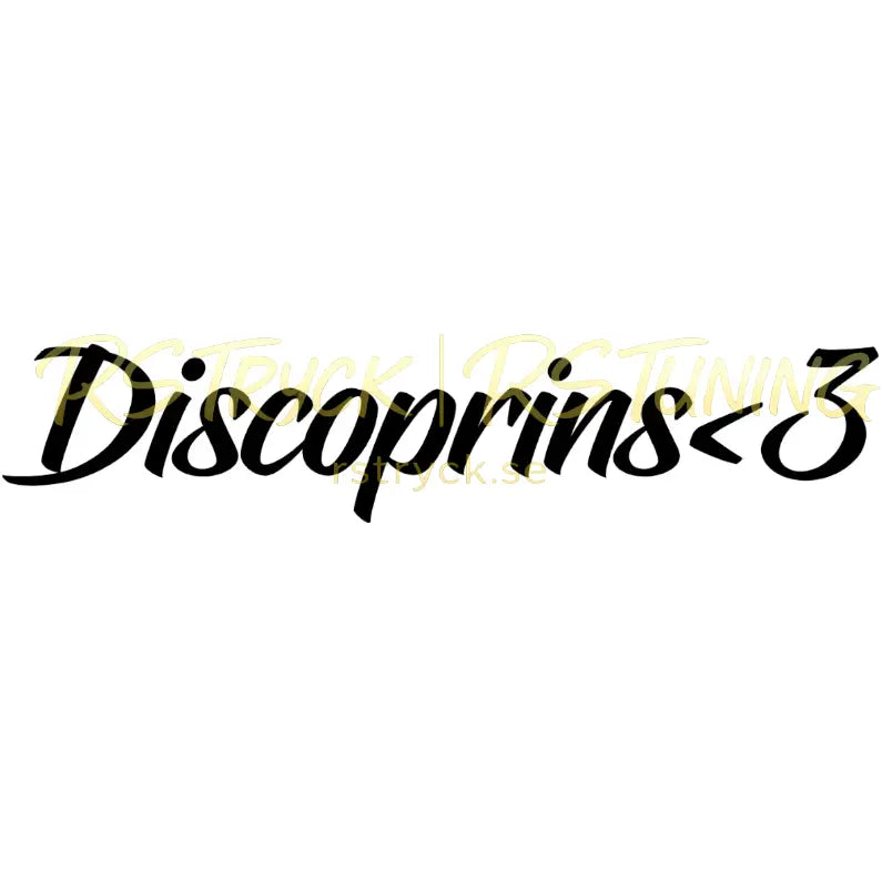 Dekal | "Discoprins <3" RSTryck