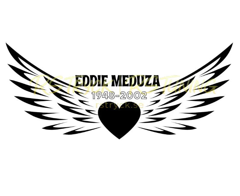 Dekal | "Eddie Meduza, Vingar" RSTryck