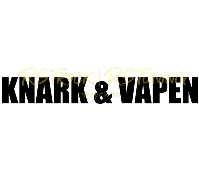Dekal | "Knark & vapen" RSTryck