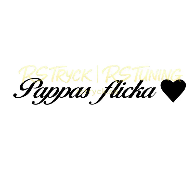 Dekal | "Pappas flicka" RSTryck