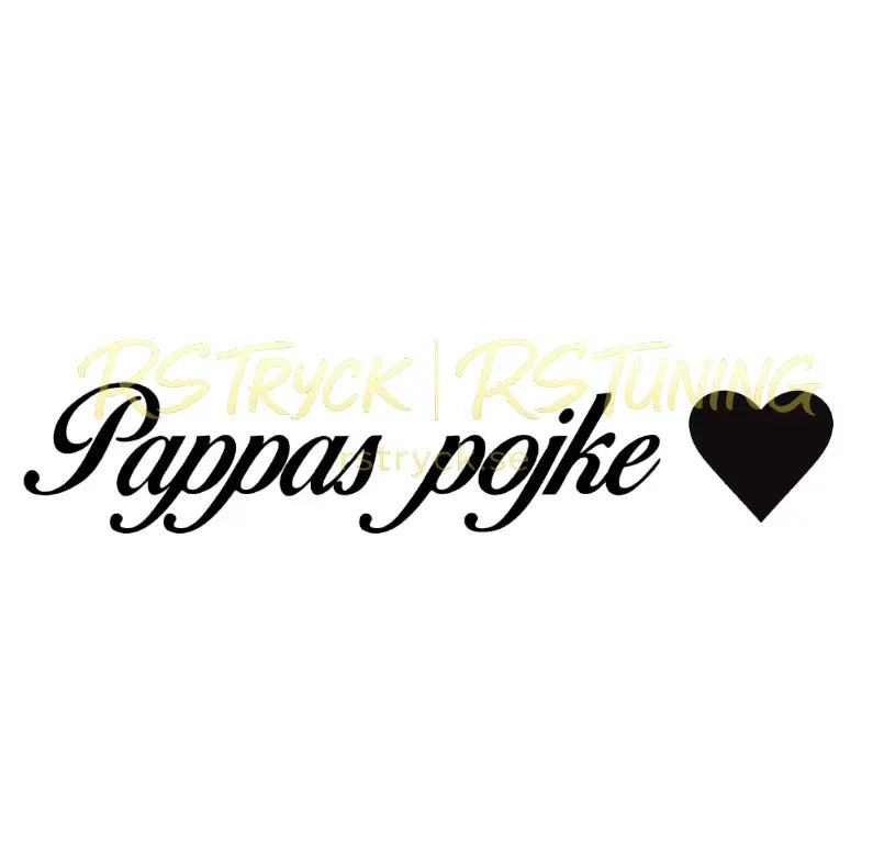 Dekal | "Pappas pojke" RSTryck