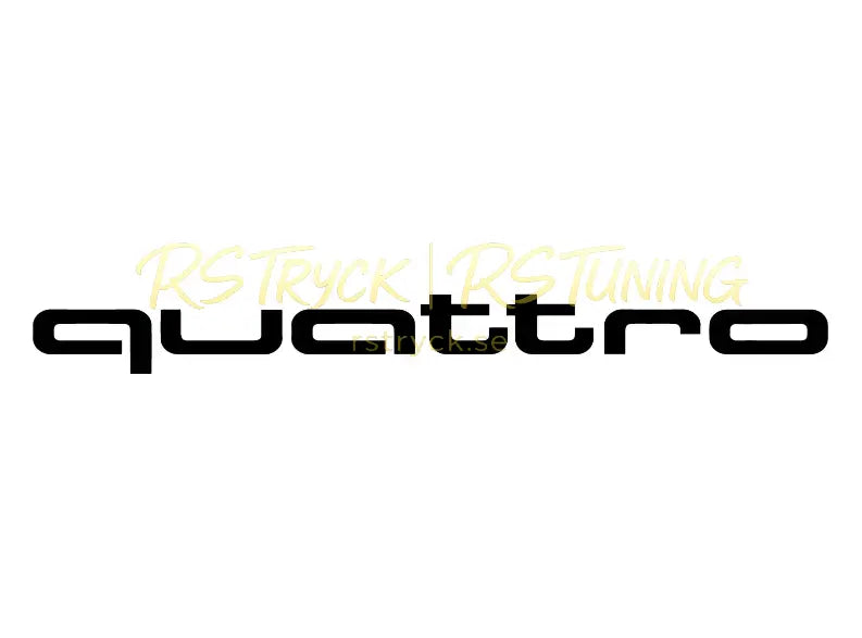 Dekal | "Quattro" RSTryck