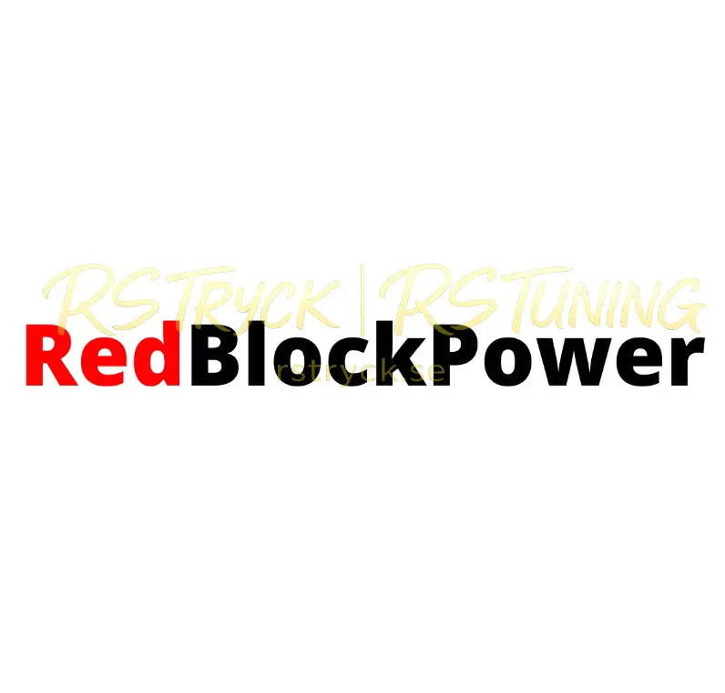 Dekal | "Red block power" RSTryck
