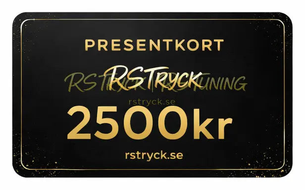 Presentkort RS Tryck Webshop RSTryck