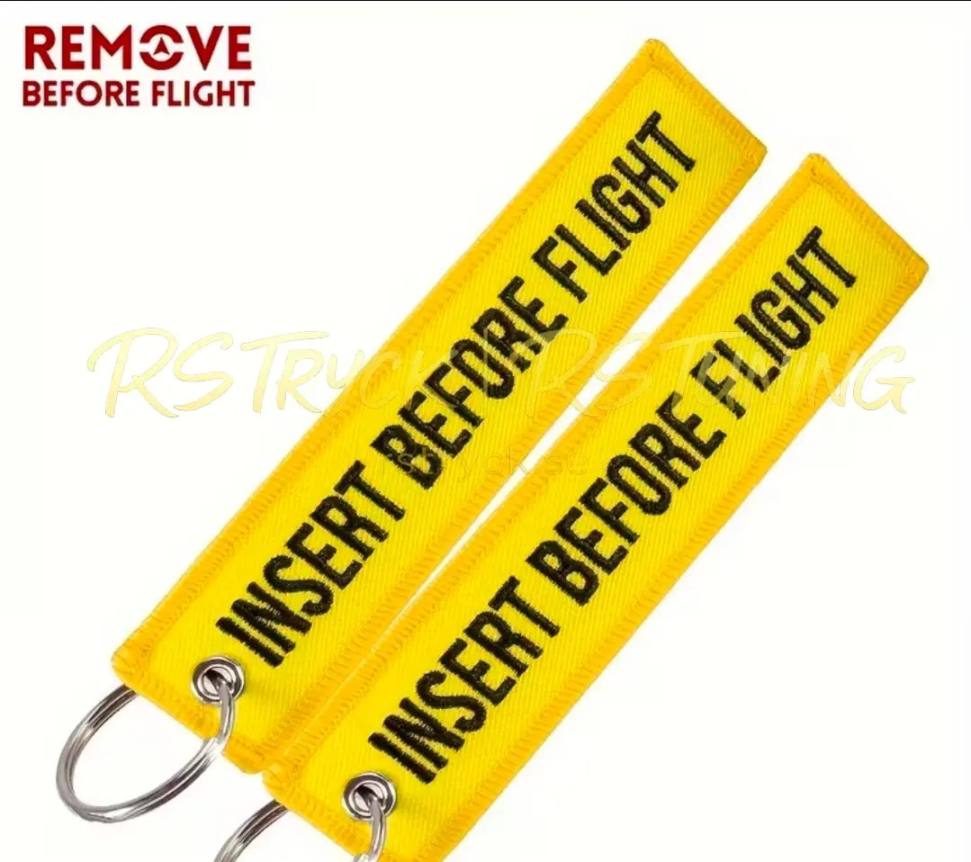 Insert Before Flight Nyckelring RSTryck