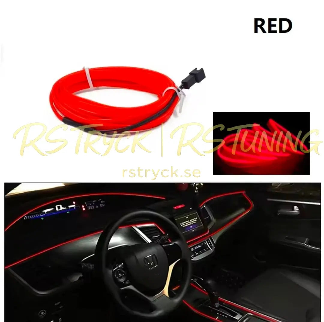LED Strip till bilinteriör - 4M, USB. RSTryck