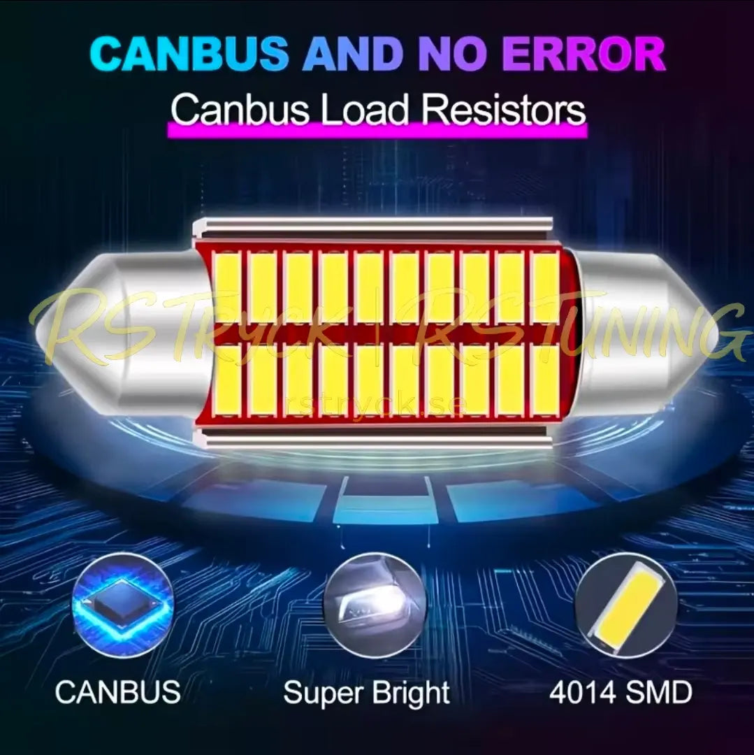LED Canbus Kit 6000k C5W Spollampa RSTryck