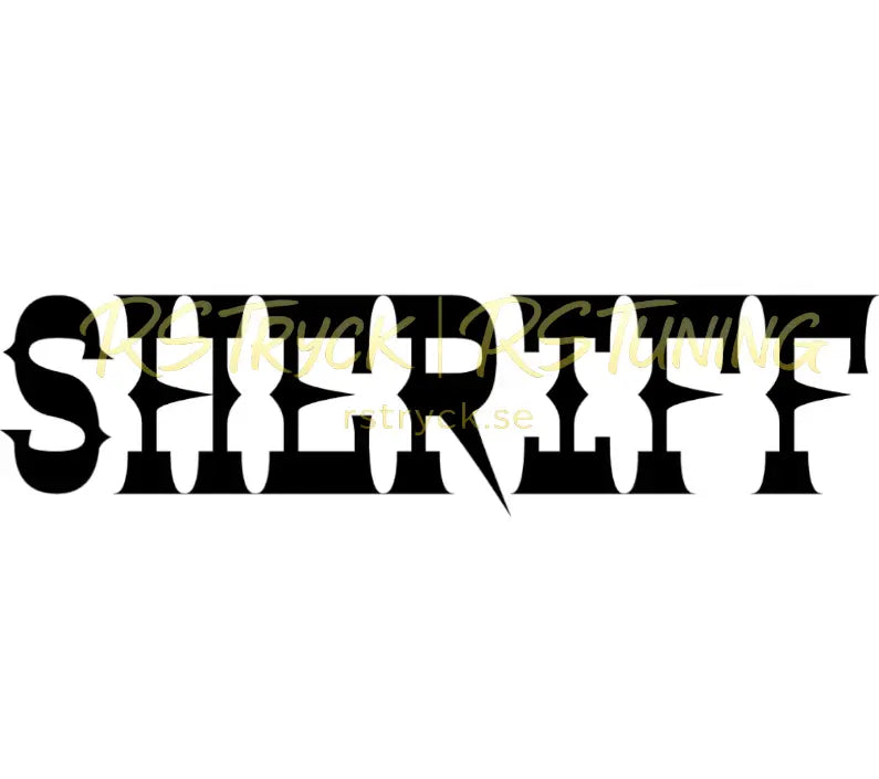 Dekal | "Sheriff" RSTryck