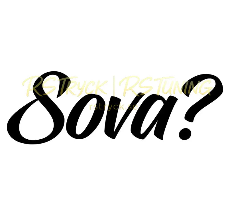 Dekal | "Sova?" RSTryck