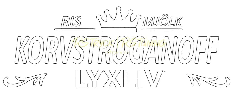 Dekal | "Korvstroganoff" RSTryck