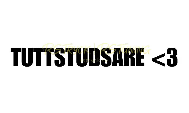 Dekal | "Tuttstudsare <3" RSTryck