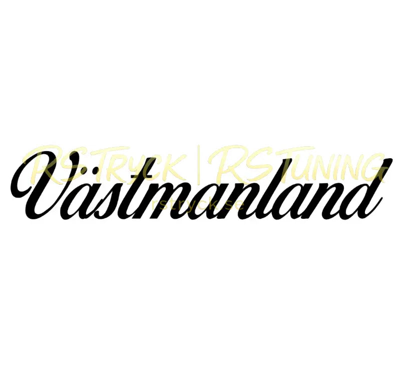 Dekal | "Västmanland" RSTryck