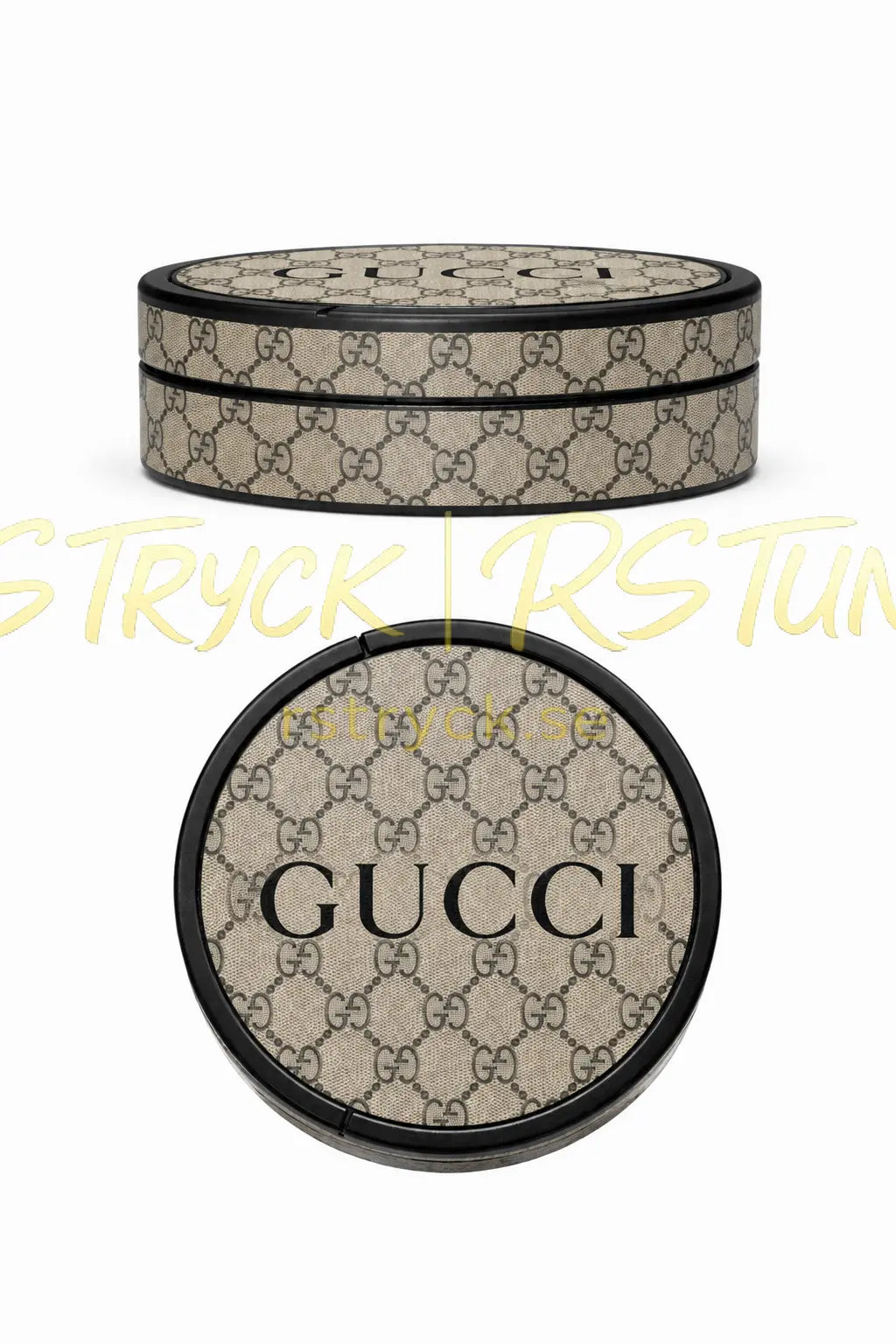 Snusdosa - Gucci Print Svart/Vit RSTryck
