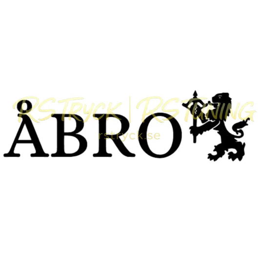 Dekal | "Åbro" RSTryck