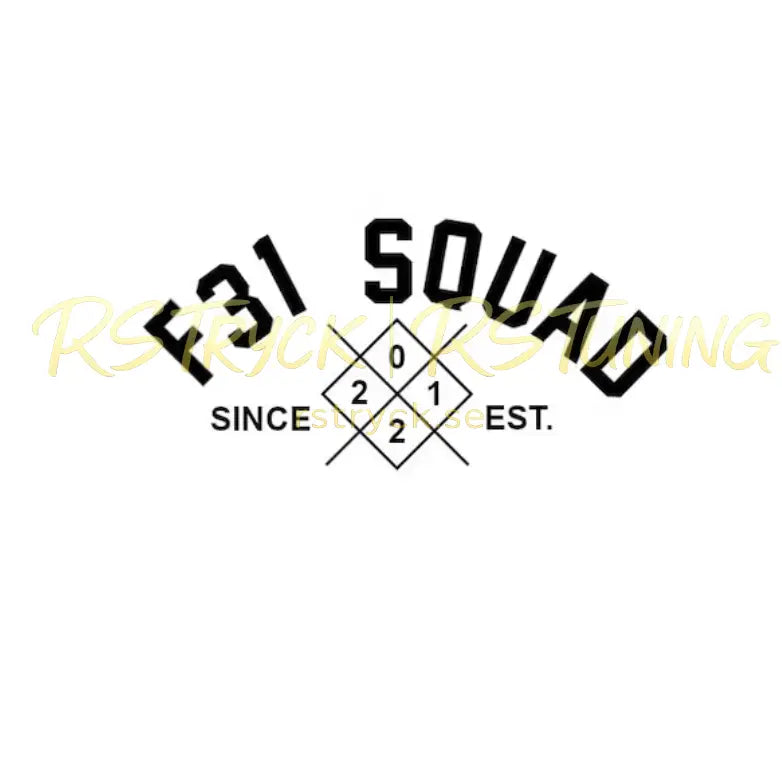 Dekal | "F31 Squad" RSTryck
