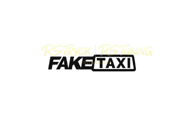 Dekal | "FakeTaxi" RSTryck