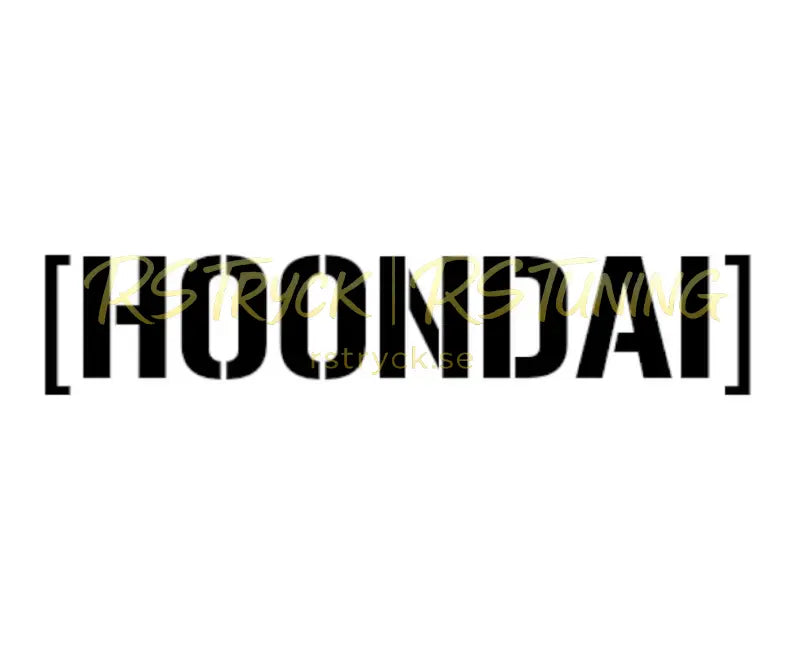 Dekal | "Hoondai" RSTryck