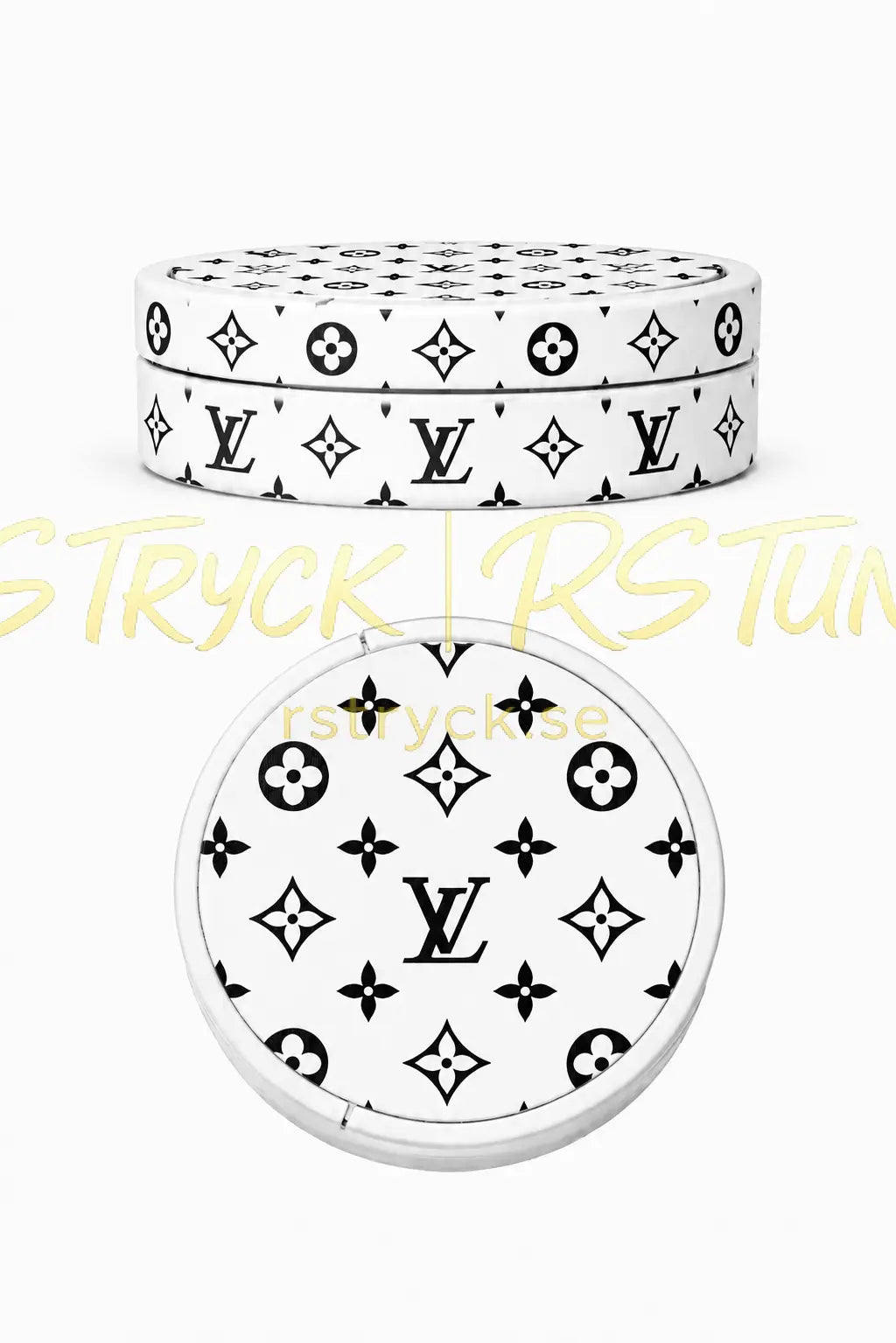 Snusdosa - LV Print Svart/Vit RSTryck