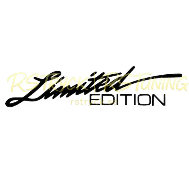 Dekal | "Limited edition" RSTryck