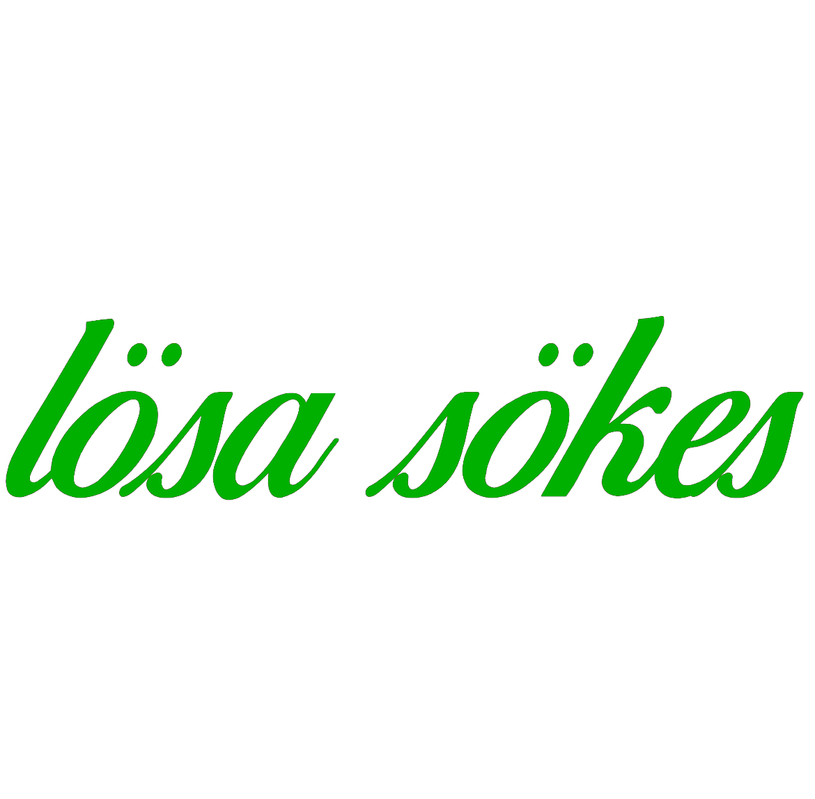 Dekal | "lösa sökes"