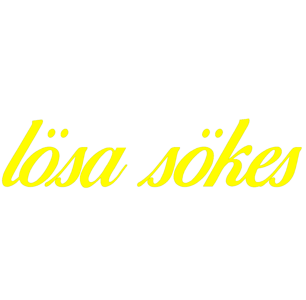 Dekal | "lösa sökes"