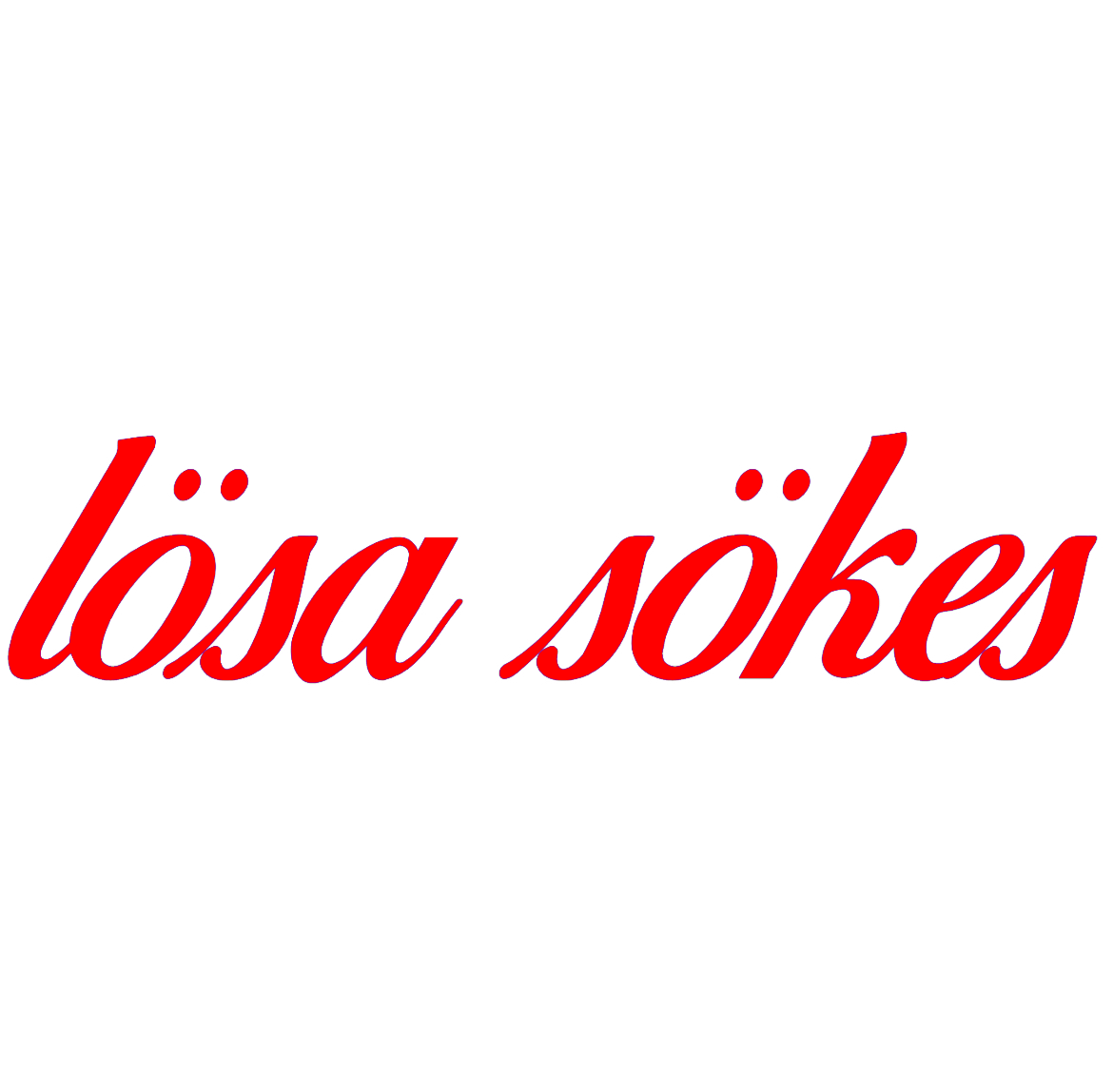 Dekal | "lösa sökes"