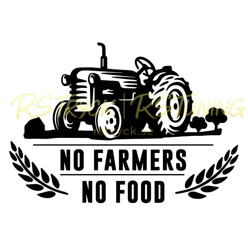 Dekal | "No farmers, No food" RSTryck