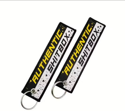 Authentic Shitbox broderad nyckelring