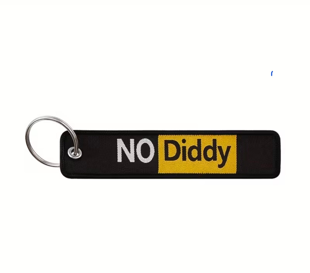 No Diddy broderad nyckelring