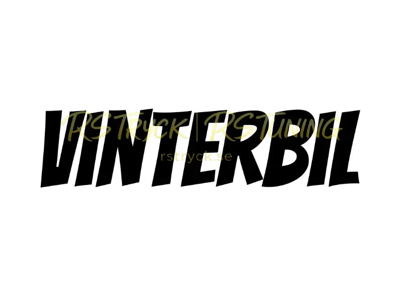Dekal | "Vinterbil" RSTryck