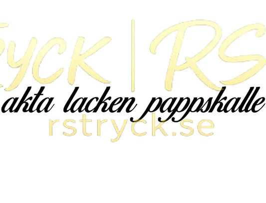 Dekal | "Akta lacken pappskalle" RSTryck