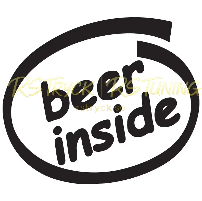 Dekal | "Beer inside" RSTryck