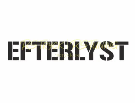 Dekal | "Efterlyst" RSTryck