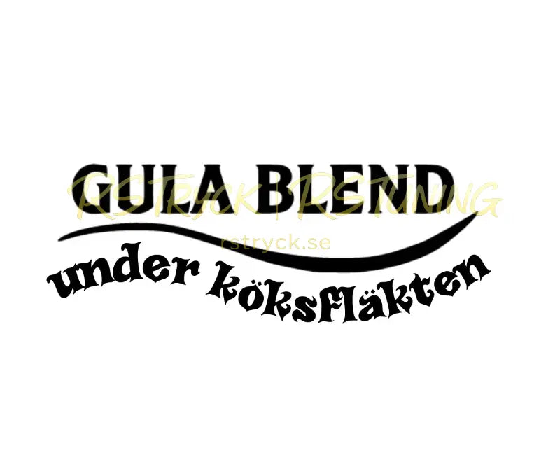 Dekal | "Guld blend, under köksfläkten" RSTryck