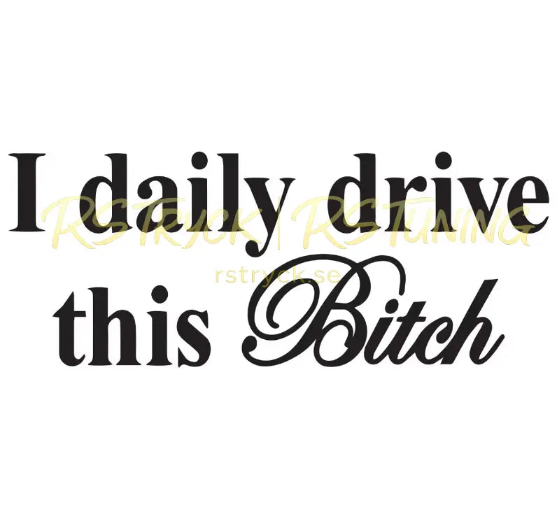 Dekal | "I daily drive this b*tch" RSTryck