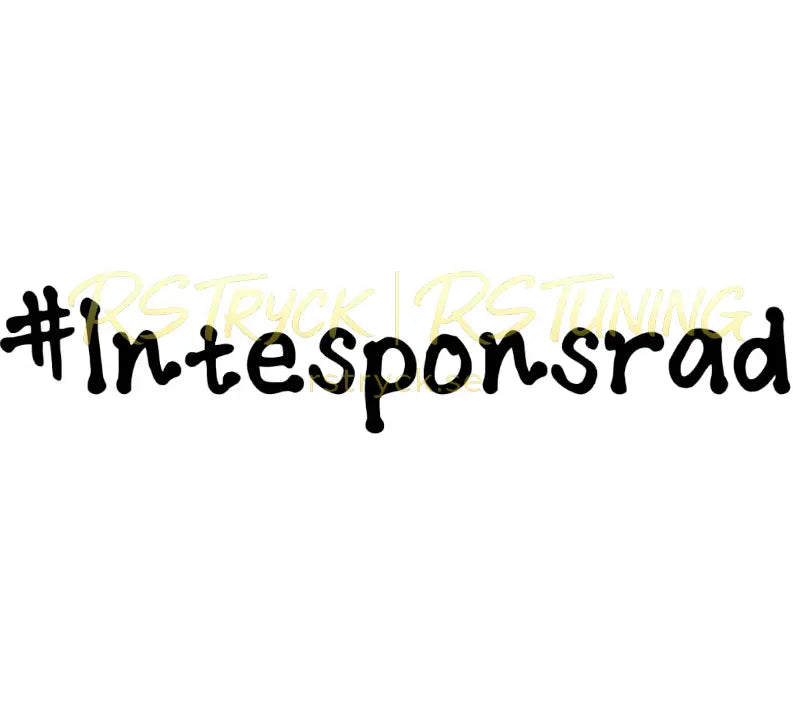 Dekal | "#Inte sponsrad" RSTryck