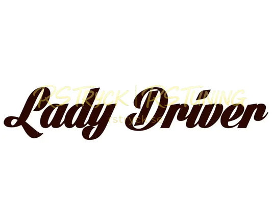 Dekal | "Lady Driver" RSTryck