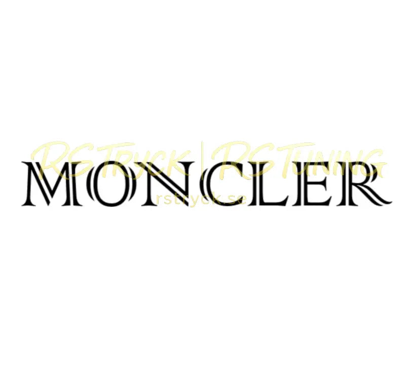 Dekal | "Moncler" RSTryck