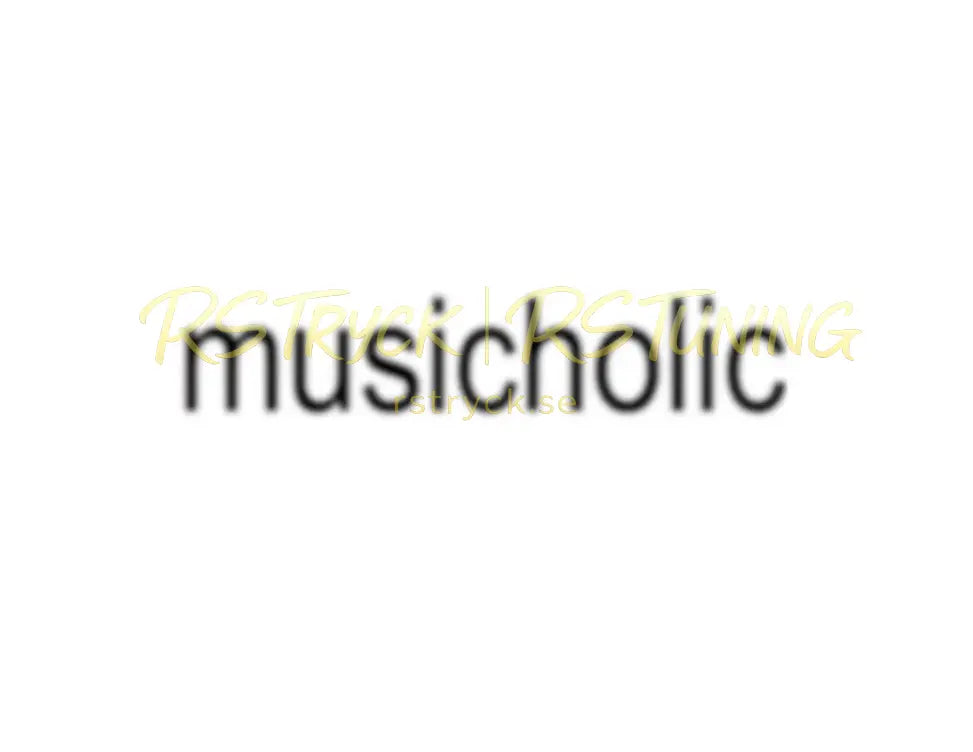 Dekal | "Musicholic" RSTryck
