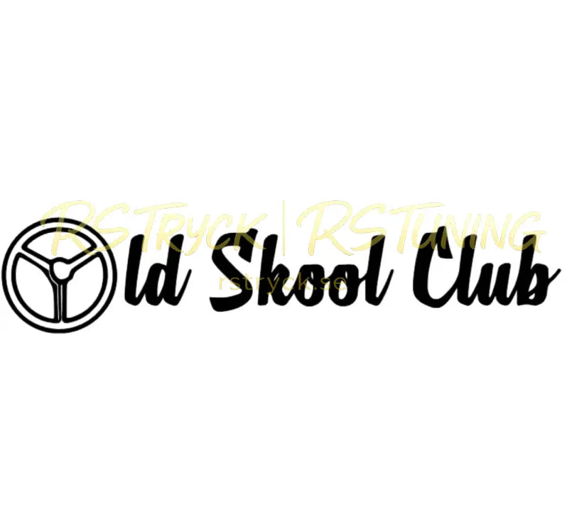 Dekal | "Old skool club" RSTryck